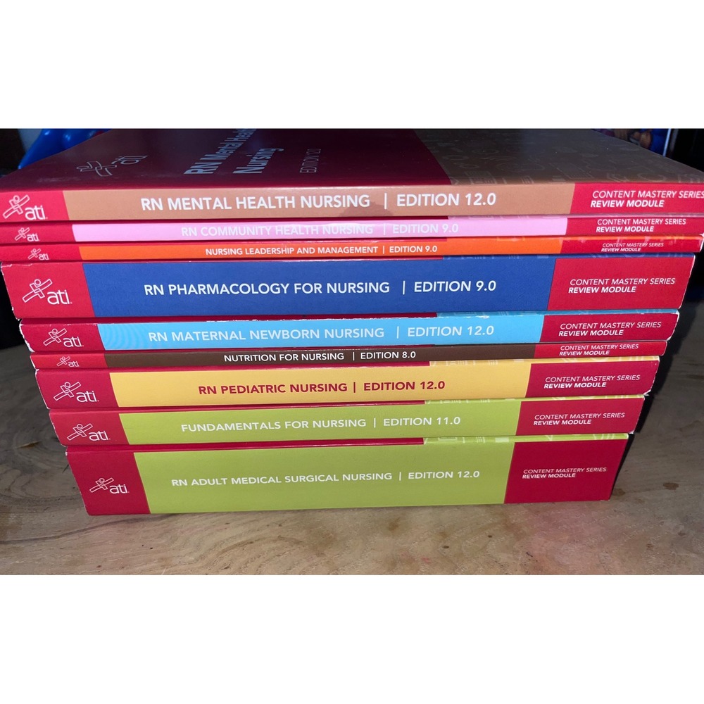 ATI RN Content Mastery Series Review Module 2023 Set 9 Books Nursing NCLEX Prep